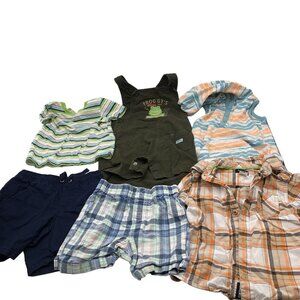 BUNDLE of Boys 24M Summer Clothing Short Sleeve‎ Romper Overall Carter's